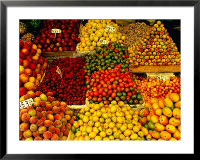 Fruit Stall At Quiroga Market, Michoacan De Ocampo, Mexico by John Neubauer Pricing Limited Edition Print image