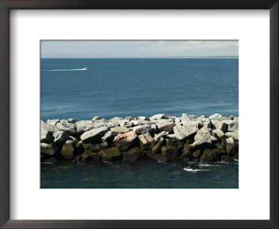 Rock Jetty At Old Harbor On Block Island, Rhode Island by Todd Gipstein Pricing Limited Edition Print image