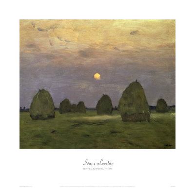Haystacks Twilight, C.1899 by Isaak Ilyich Levitan Pricing Limited Edition Print image