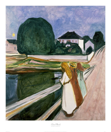 The Girls On The Pier, C.1901 by Edvard Munch Pricing Limited Edition Print image