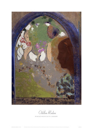 Woman's Silhouette In A Window, C.1912 by Odilon Redon Pricing Limited Edition Print image
