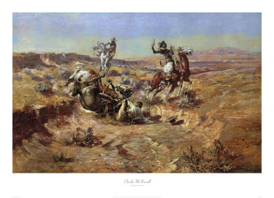 The Broken Rope by Charles Marion Russell Pricing Limited Edition Print image