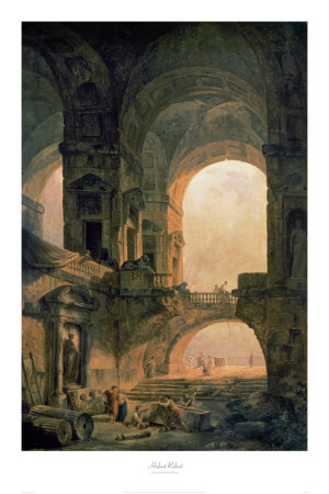 Vaulted Arches Ruin by Hubert Robert Pricing Limited Edition Print image