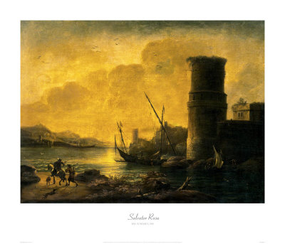 Bay At Sunset, C.1549 by Salvator Rosa Pricing Limited Edition Print image