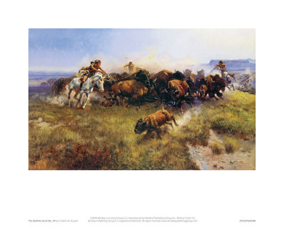 The Buffalo Hunt by Charles Marion Russell Pricing Limited Edition Print image