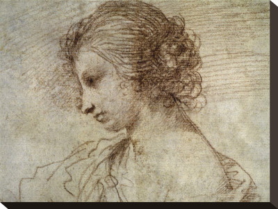 Profile Of A Woman by Guercino (Giovanni Francesco Barbieri) Pricing Limited Edition Print image