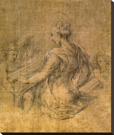 Lady With Angels by Parmigianino Pricing Limited Edition Print image