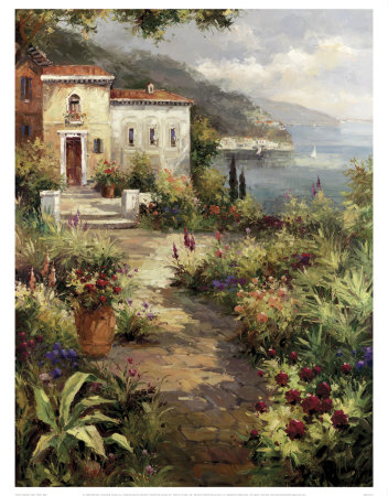 Villa's Garden Path by Peter Bell Pricing Limited Edition Print image