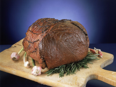 Rump Roast Of Beef On A Cutting Board by Tom Vano Pricing Limited Edition Print image