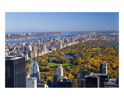 Uptown Manhattan And Central Park From The Viewing Deck Of Rockerfeller Centre, New York City by Gavin Hellier Pricing Limited Edition Print image