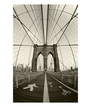 New York City, Manhattan, Brooklyn Bridge At Dawn, Usa by Gavin Hellier Pricing Limited Edition Print image