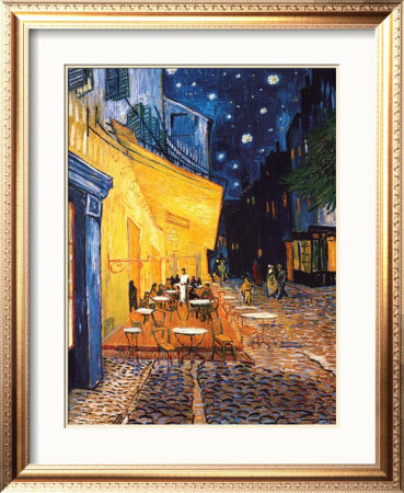 The Cafe Terrace On The Place Du Forum, Arles, At Night, C.1888 Limited ...