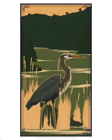 Blue Heron by Michael Lavasseur Pricing Limited Edition Print image