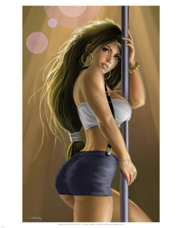 Tifa Lockheart Pinup by Alan Gutierrez Pricing Limited Edition Print image