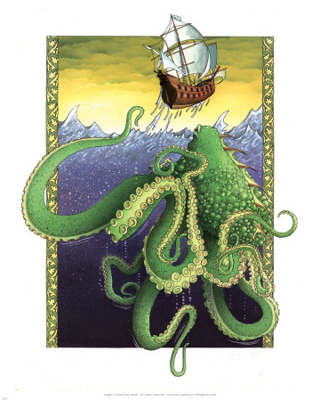 Giant Octopus by Alan Baker Pricing Limited Edition Print image