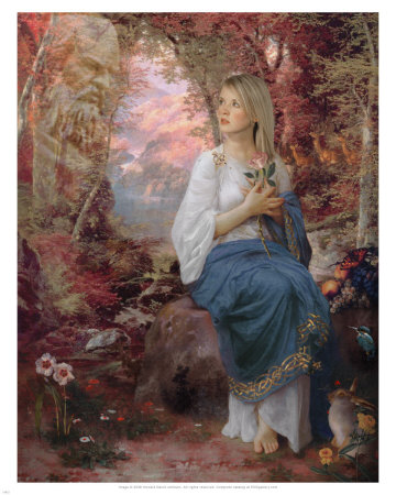 Birgit, Gaelic Goddess Of Poetry by Howard David Johnson Pricing Limited Edition Print image