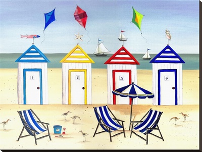 Beach Houses by Katharine Gracey Pricing Limited Edition Print image