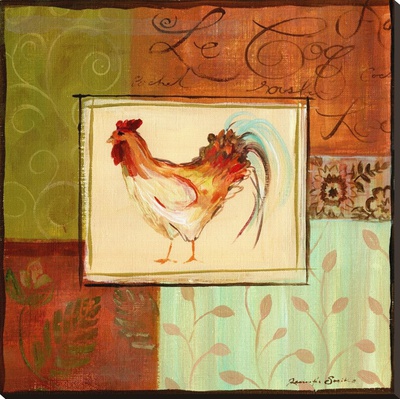 Patchwork Rooster Ii by Jennifer Sosik Pricing Limited Edition Print image
