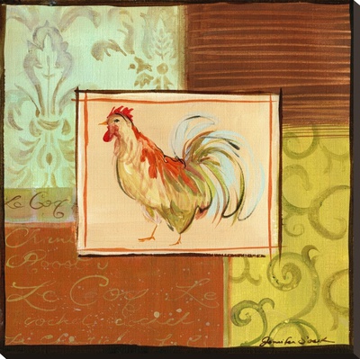 Patchwork Rooster I by Jennifer Sosik Pricing Limited Edition Print image