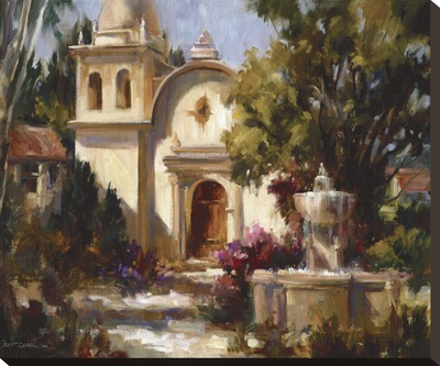 Mission Fountain by Betty Carr Pricing Limited Edition Print image