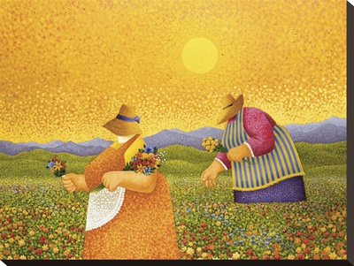 Picking Wildflowers by Lowell Herrero Pricing Limited Edition Print image