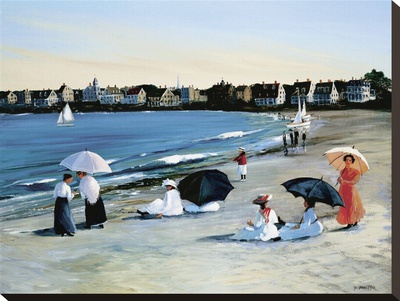 Beach Umbrellas by Sally Caldwell-Fisher Pricing Limited Edition Print image