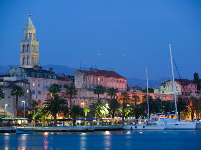 Night View, Split, Croatia by Russell Young Pricing Limited Edition Print image