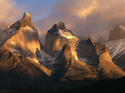 The Horns At Sunrise, Torres Del Paine National Park, Patagonia, Chile by Jerry Ginsberg Pricing Limited Edition Print image