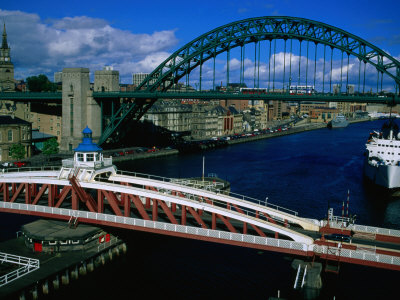 Tyne And Swing Bridges, Newcastle-Upon-Tyne, United Kingdom by Setchfield Neil Pricing Limited Edition Print image