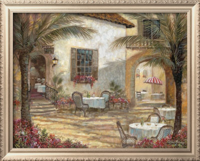 Courtyard Ambiance by Ruane Manning Pricing Limited Edition Print image