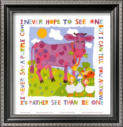 Purple Cow by Cheryl Piperberg Pricing Limited Edition Print image