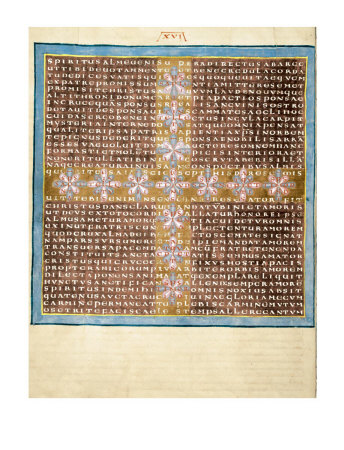 De Laudibus Sanctae Crucis: Poem No. 16, 9Th Century by Magnetius Hrabanus Maurus Pricing Limited Edition Print image