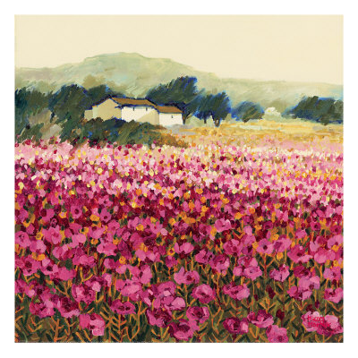 Le Jardin Rouge, Provence by Hazel Barker Pricing Limited Edition Print image