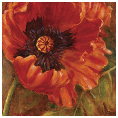 Red Poppy by Nicole Etienne Pricing Limited Edition Print image
