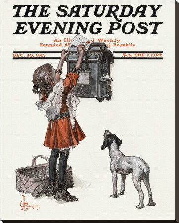 Mailing Letter To Santa, C.1913 by Joseph Christian Leyendecker Pricing Limited Edition Print image