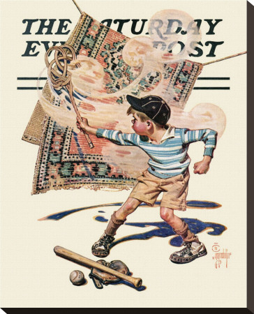 Rug Beater, C.1940 by Joseph Christian Leyendecker Pricing Limited Edition Print image