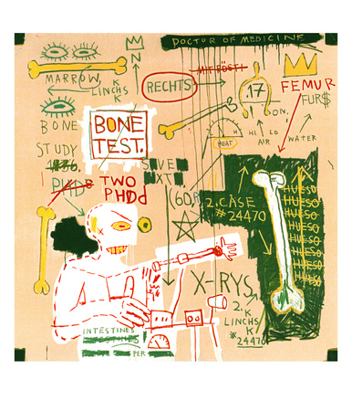 Carbon Dating System Versus Scratchproof Tape, 1982 by Jean-Michel Basquiat Pricing Limited Edition Print image