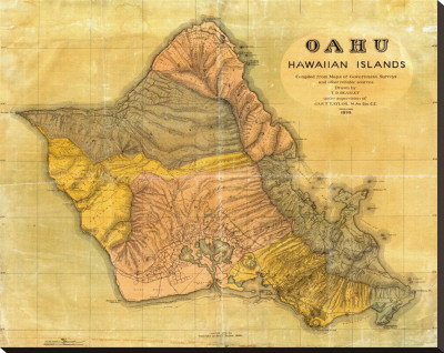 Oahu, Hawaiian Islands, C.1899 by T. D. Beasley Pricing Limited Edition Print image
