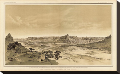 Grand Canyon: The Temples And Towers Of The Virgen, C.1882 by William Henry Holmes Pricing Limited Edition Print image