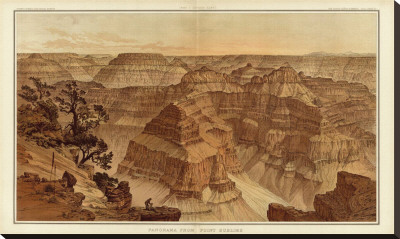 Grand Canyon: Panorama From Point Sublime (Part I. Looking East), C.1882 by William Henry Holmes Pricing Limited Edition Print image