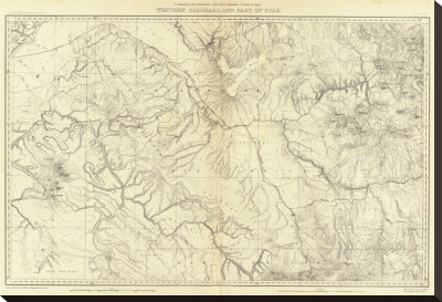 Western Colorado And Part Of Utah, C.1881 by F. V. Hayden Pricing Limited Edition Print image