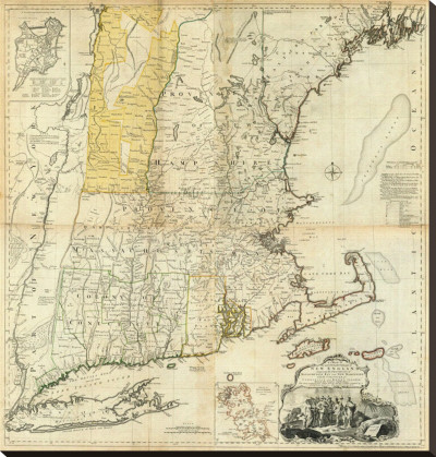 Composite: New England, C.1776 by Thomas Jefferys Pricing Limited Edition Print image