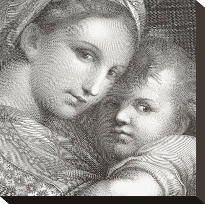 Detail From Madonna Della Seggiola by Raphael Pricing Limited Edition Print image