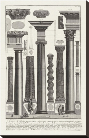Roman Architecture Columns by Giovanni Battista Piranesi Pricing Limited Edition Print image