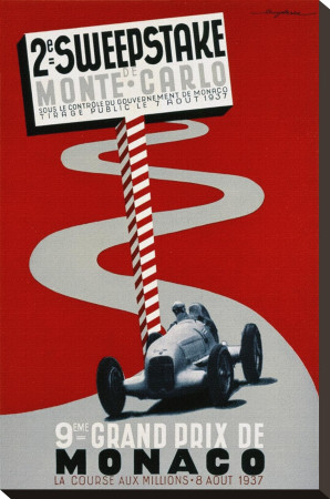 2E Sweepstake De Monte-Carlo, 9Eme Grand Prix De Monaco by Guy Serre Pricing Limited Edition Print image