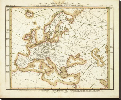 Karte Von Europa, C.1837 by Heinrich Berghaus Pricing Limited Edition Print image