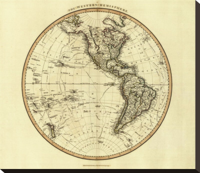 Western Hemisphere, C.1799 by John Cary Pricing Limited Edition Print image