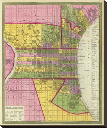 Philadelphia, C.1846 by Samuel Augustus Mitchell Pricing Limited Edition Print image