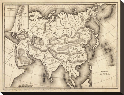 Map Of Asia, C.1839 by Samuel Augustus Mitchell Pricing Limited Edition Print image