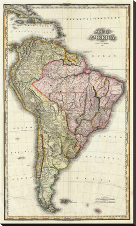 Composite: South America, West Indies, C.1823 by Henry S. Tanner Pricing Limited Edition Print image